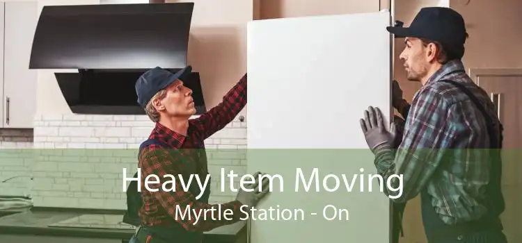 Heavy Item Moving Myrtle Station - On