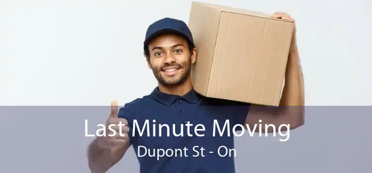 Last Minute Moving Dupont St - On