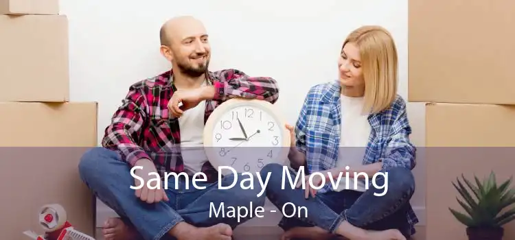 Same Day Moving Maple - On