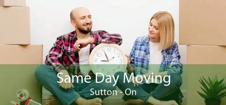 Same Day Moving Sutton - On
