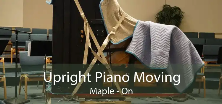 Upright Piano Moving Maple - On